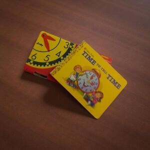 Judy Mini Wood Clocks & 2000 Golden Book Series: Time to Tell Time Book